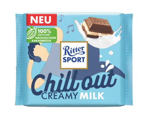 12 100grPg Ritter Sport Creamy Milk Tafel 