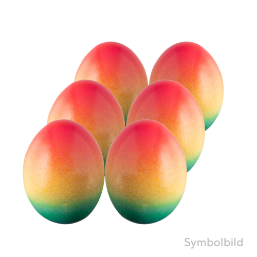 1 6St Pg Bunte Regenbogen-Oster-Eier aus BH 