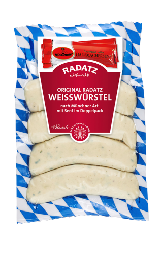 1 300g Pg Radatz Weisswürstel nach Münchner Art 4 Stück 