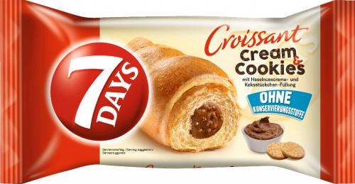 10  60gr Pg 7Days Cream Cookies Haseln 
