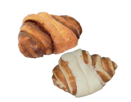 72 1St Pg TKK Franzbrötchen mit  Zimt Zucker Füllung ungebacken  