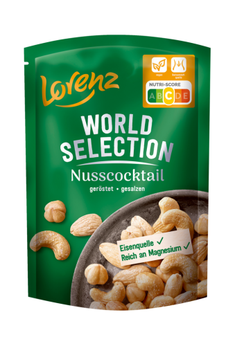 12 100g Pg Lorenz Nusscocktail geröstet und gesalzen  