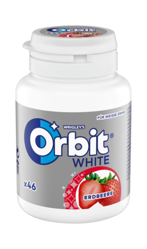 12 46 StkPg Orbit White Kaugummi Strawberry Bottle 