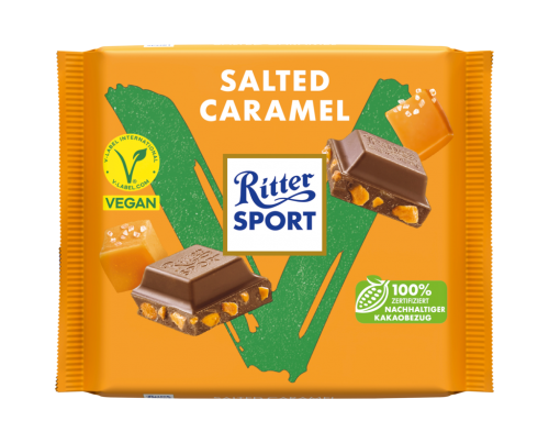 11 100gr Ta Ritter Sport vegan Salted Caramel 