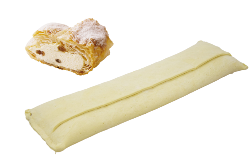 10 1.00kg Pg TKK Topfenstrudel mit Rosinen ungebacken  