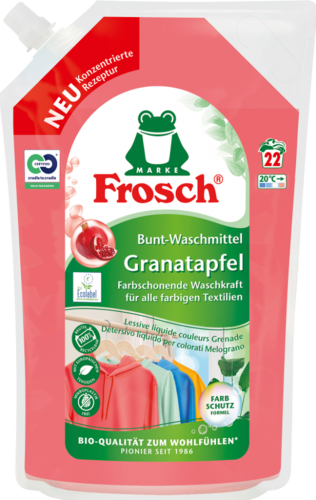 5 1.50l Bt Frosch Waschmittel Buntwäsche Granatapfel flüssig  