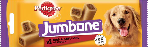 12 180g Pg Pedigree Hundefutter Jumbone Rind & Geflügel 