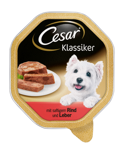 14 150g Ds Cesar Hundefutter Rind & Leber 
