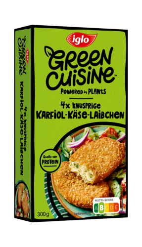 6 300g Pg TKK Iglo Green Cuisine Karfiol Käselaibchen 