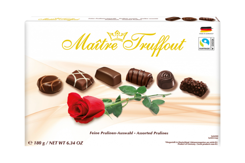 8 180g Pg Maitre Truffout Pralinenmischung Rose  