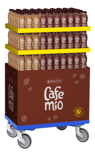 207 0.25lFl Rauch Eiskaffee Cafemio 2 Sorten Mix PET EW Dolly 