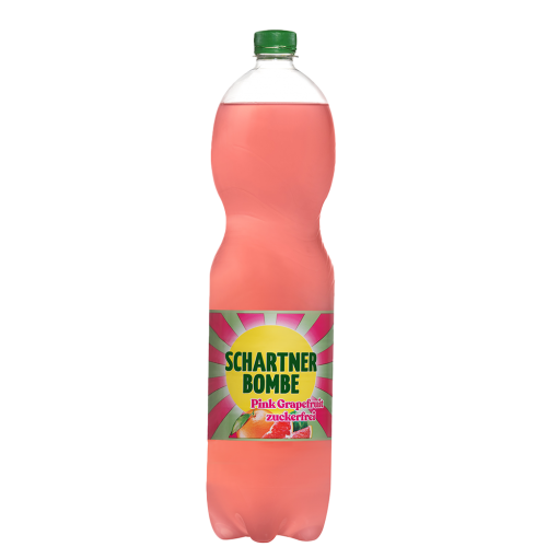 6 1.50l Fl Schartner Bombe Pink Grapefruit Zuckerfrei PET EWP 