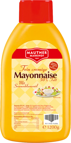 1 1.2kg Fl Mautner Markhof Mayonnaise 50%  