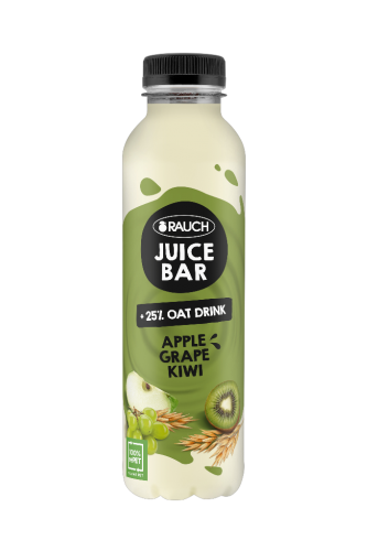 12 0.50lFl Rauch Juice Bar Juice & Oat Apfel Traube Kiwi 