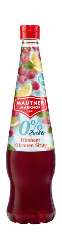 6 0.70l Fl Mautner Markhof Sirup 0% Zucker Himbeer-Zitrone 