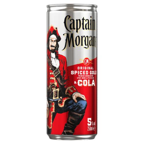 12 0.25l Ds Captain Morgan Cola 5% > 