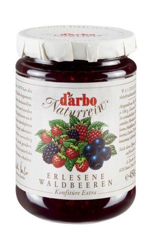 6 450gr Gl Darbo Waldbeeren Konfitüre naturrein 