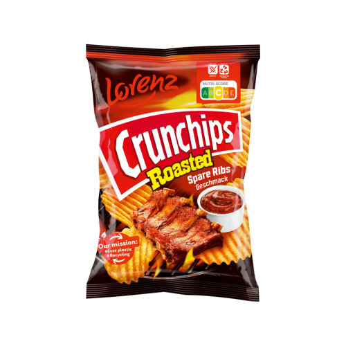 10 150g Pg Lorenz Crunchips Roasted Spare Ribs X-Cut 