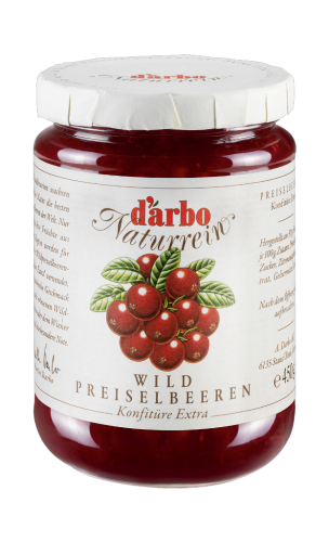 6 450gr Gl Darbo Wildpreiselbeer Konfitüre 