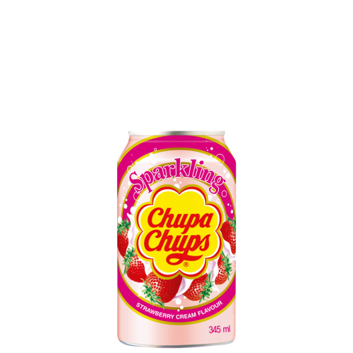 24 345ml Ds Chupa Chups Sparkling Strawberry  