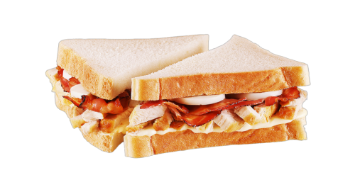6 160g Bt DELI Hühnchen und Speck Sandwich 