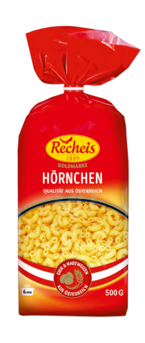15 500g Pg Recheis Goldmarke Hörnchen glatt 