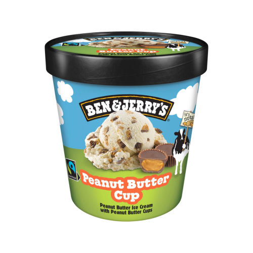 8 465ml Pg TKK Ben&Jerrys Eisbecher Peanut Butter Cup 