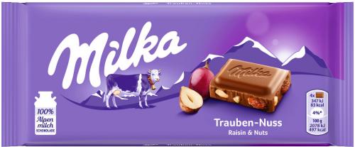 22 100gr Ta Milka Traube Nuss 