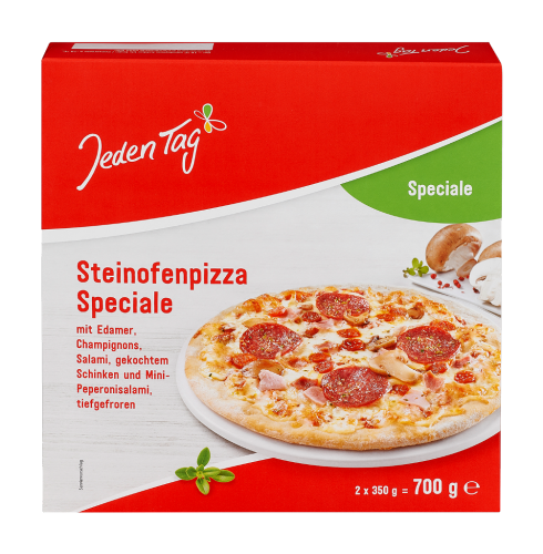 4 2erPg TKK Jeden Tag Steinofen Pizza Speciale 