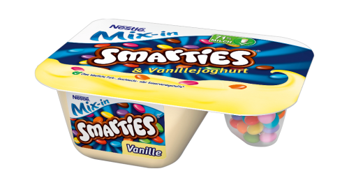 8 120gr Be Nestle Smarties Joghurt Vanille 