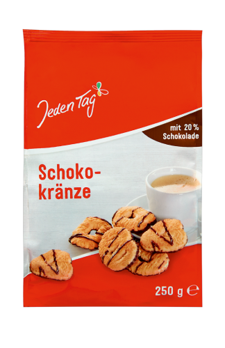 10 250g Bt Jeden Tag Schokokränze 