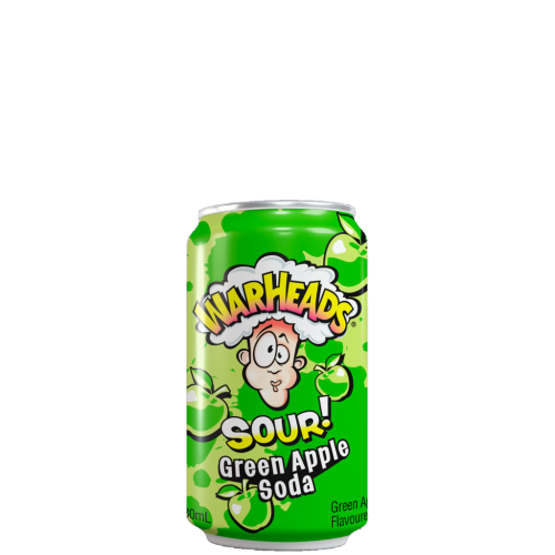 12 0.33l Ds Warheads Sour Green Apple Soda 