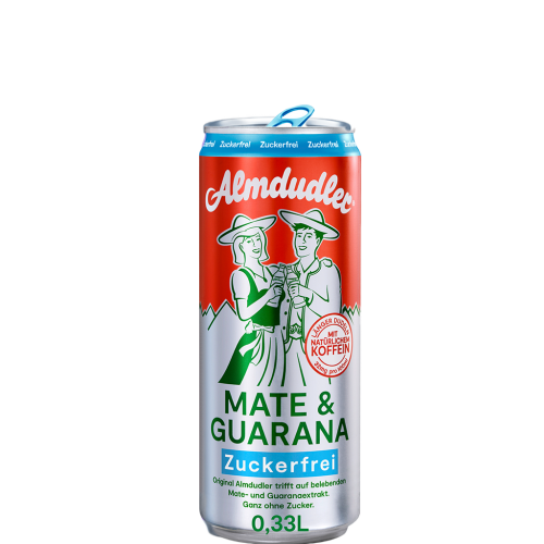 24 0.33l Ds Almdudler Mate Guarana zuckerfrei EWP 