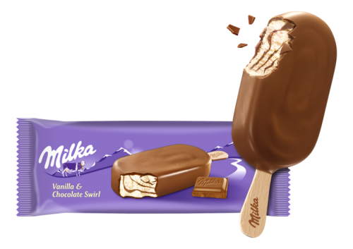 20 90mlPg TKK Milka Eis Chocolate Swirl Stick 