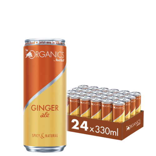 24 0.33l Ds Red Bull Organics Ginger Ale BIO EWP 