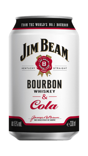 12 0.33l Ds Jim Beam White & Cola      