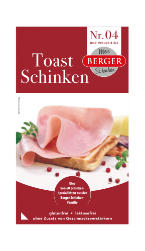 5 200g Bt Berger Toast Schinken geschnitten 