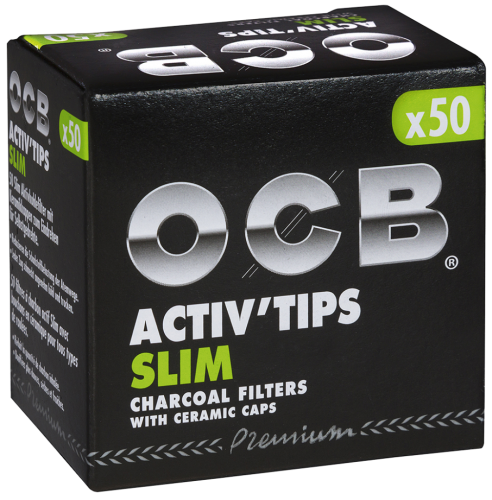 10 50StkPg OCB Activ Tips Slim 