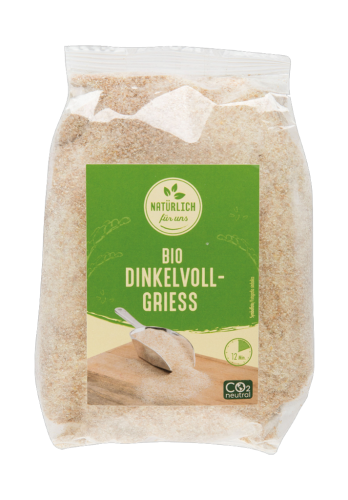 10 500g Pg Natürlich für uns BIO Dinkelvollgriess 