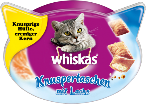 8 60 gr Pg Whiskas Snack Knuspertasche Lachs 