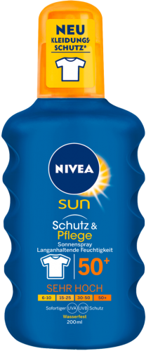 6 200ml Fl Nivea Sun Sonnenmilch LSF 50 