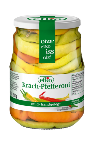 6 720ml Gl Efko Krach-Pfefferoni mild 