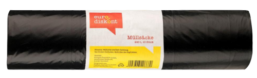 1 10St Pg Eurodiskont Müllsäcke extrastark schwarz 240l 