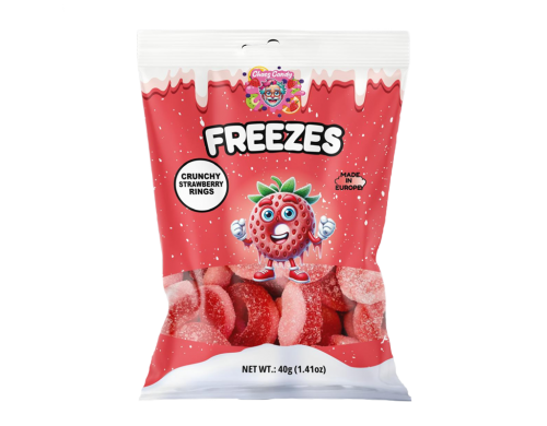 16 40g Bt Chaos Candy Freezes Crunchy Strawberry Rings 