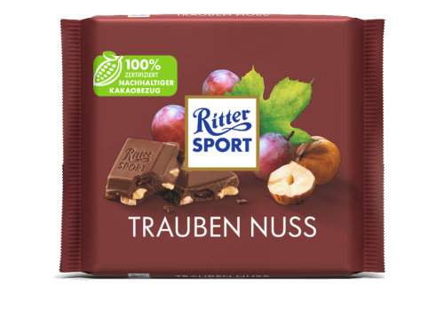 12 100gr Ta Ritter Sport Trauben Nuss 