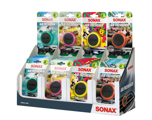 24 1St Pg Sonax Air Fresher Thekendisplay gemischt  