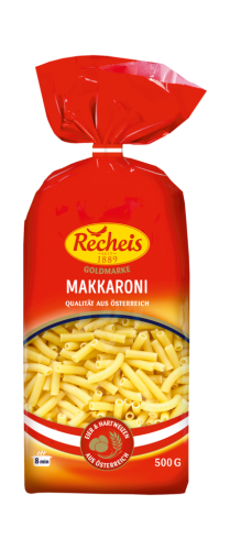 12 500g Pg Recheis Goldmarke Makkaroni kurz 