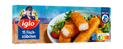 12 450gr Pg TKK Iglo Fischstäbchen paniert 