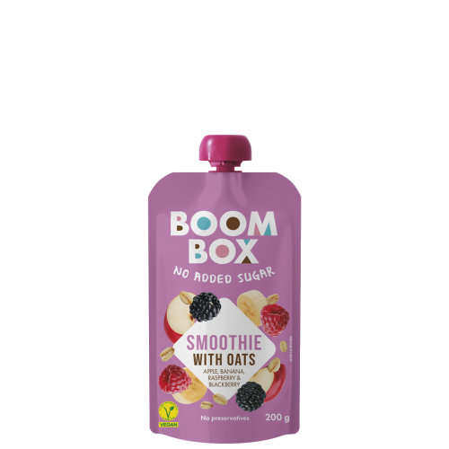 6 200g Pg Boom Box Smoothie Banana Raspberry Blackberry 