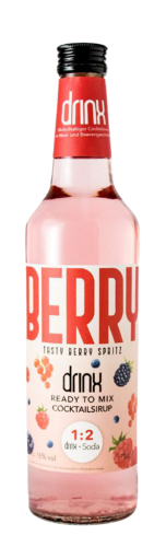 6 0.70l Fl drinx BERRY Tasty Berry Cocktailsirup 16% Vol. EW  